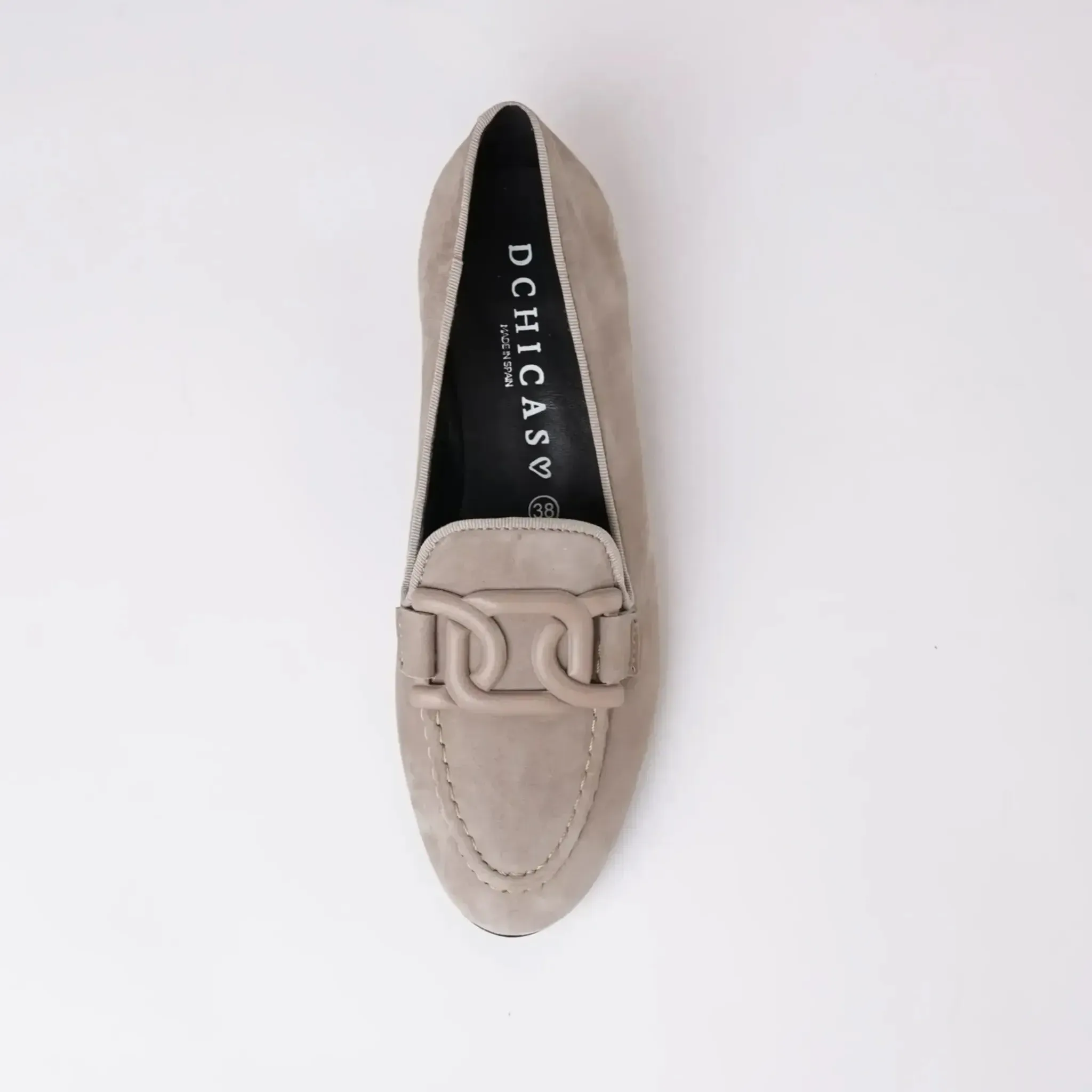 1405 Taupe Suede Loafers