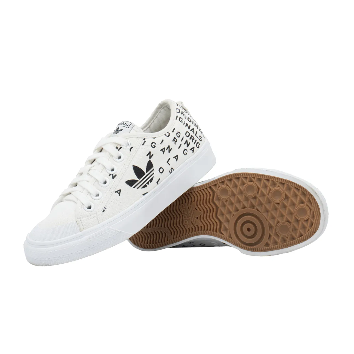 Adidas Nizza Trefoil Low-Top Sneakers Fabric White Colour For Women