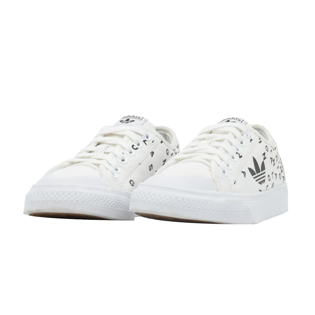 Adidas Nizza Trefoil Low-Top Sneakers Fabric White Colour For Women
