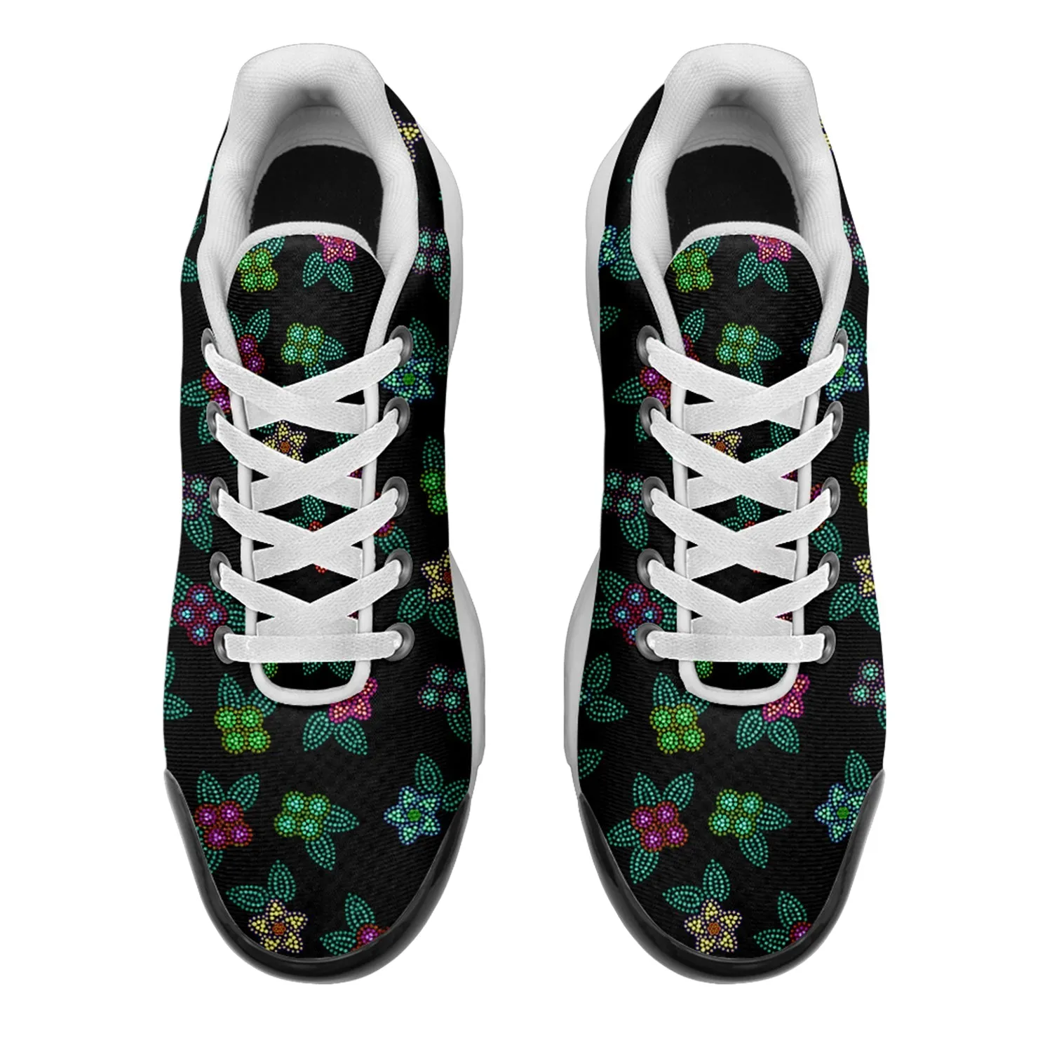 Berry Flowers Black Niowaa Air Cushion Shoes