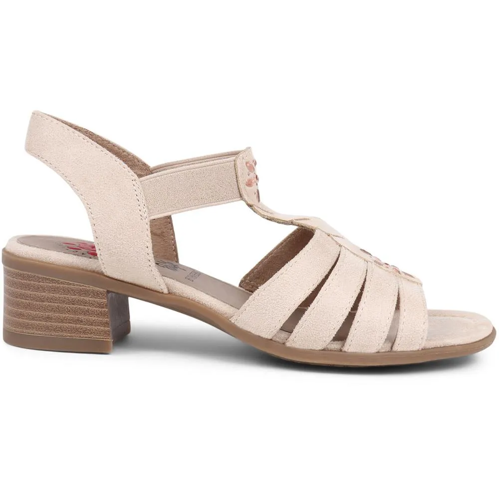 Block Heeled Slip-On Sandals  - CENTR39057 / 324 981