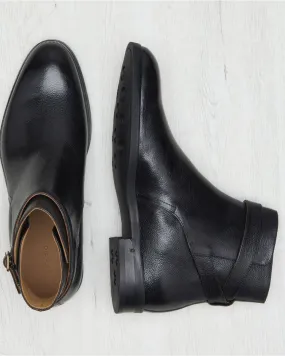 BRUNO Black leather men Jodphur boots