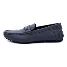 Calvin Klein Merve Formal Slip Ons Leather Grey Colour For Men