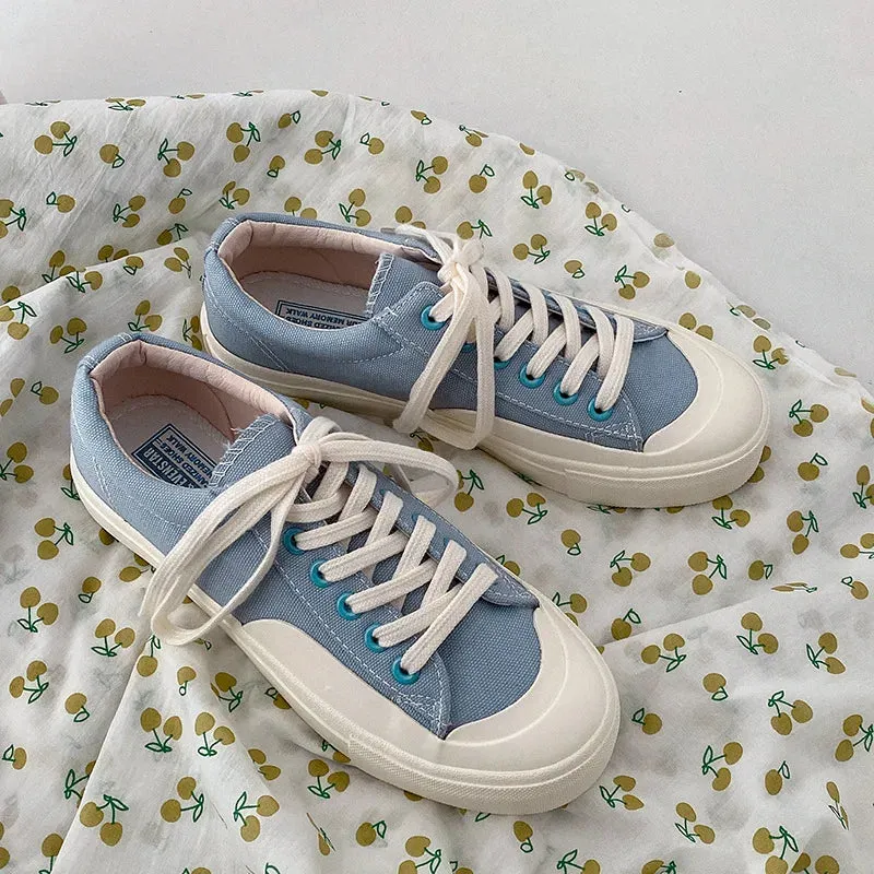 Canvas Lace-up Classic Sneakers