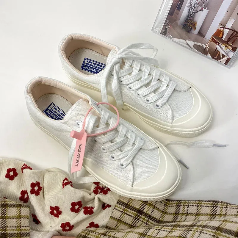 Canvas Lace-up Classic Sneakers