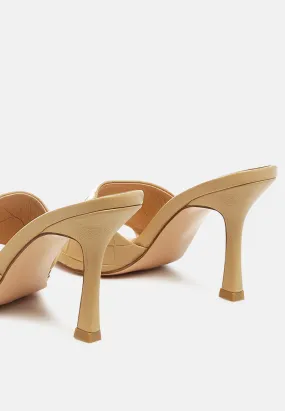 carmen woven strap mid heel sandals