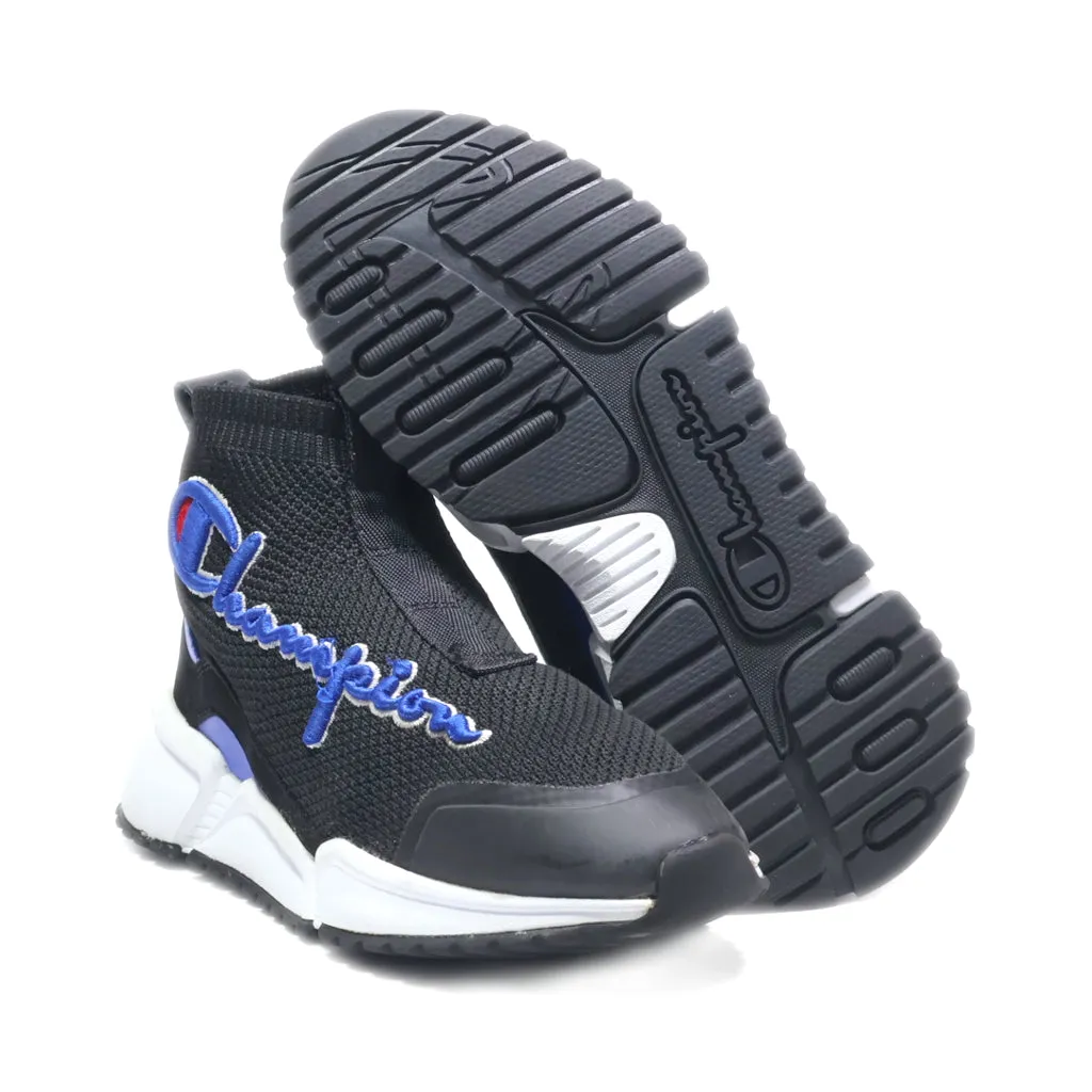 Champion Rally Future Sneakers Fabric Black Colour For Kids