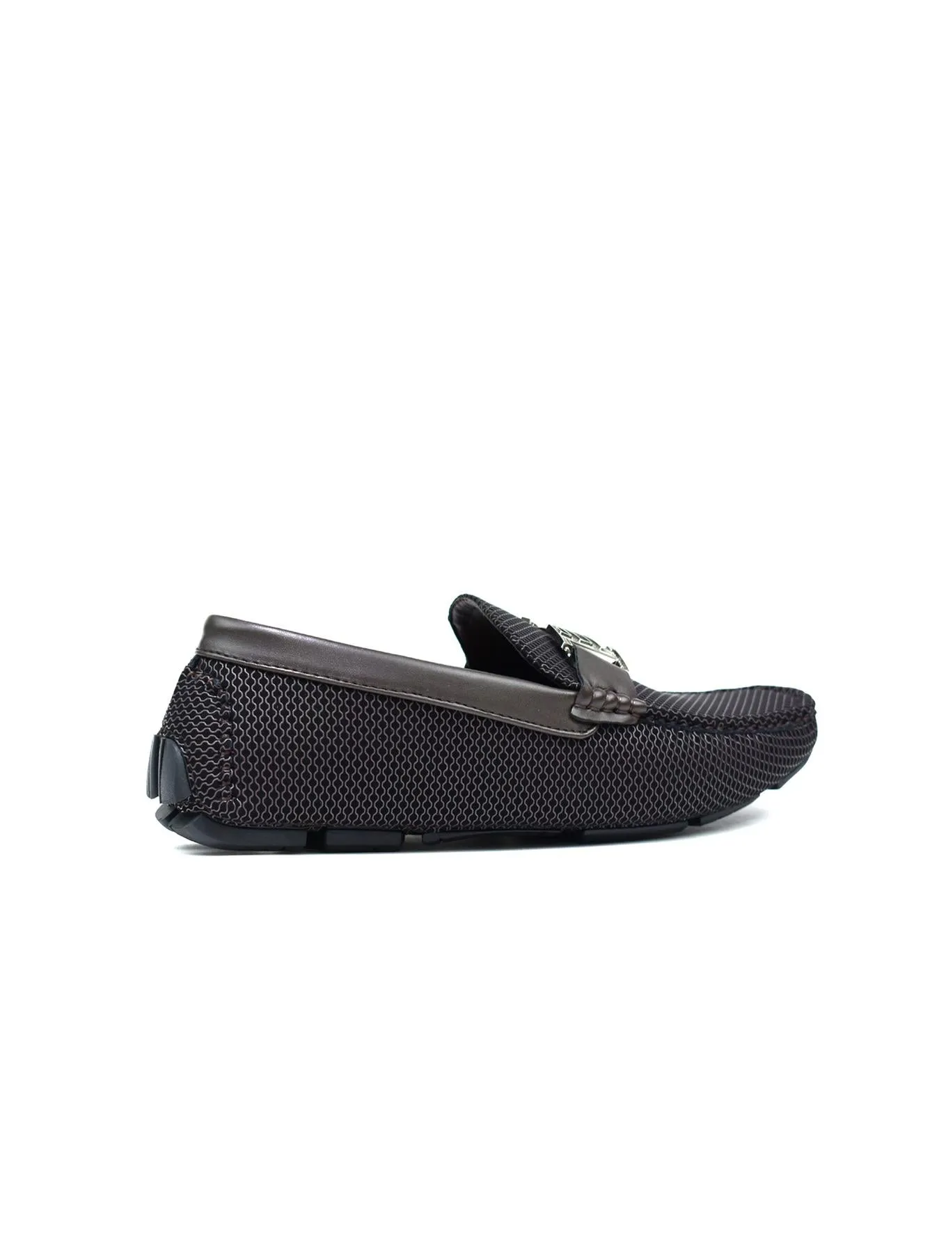 Double H Buckle Loafer Brown
