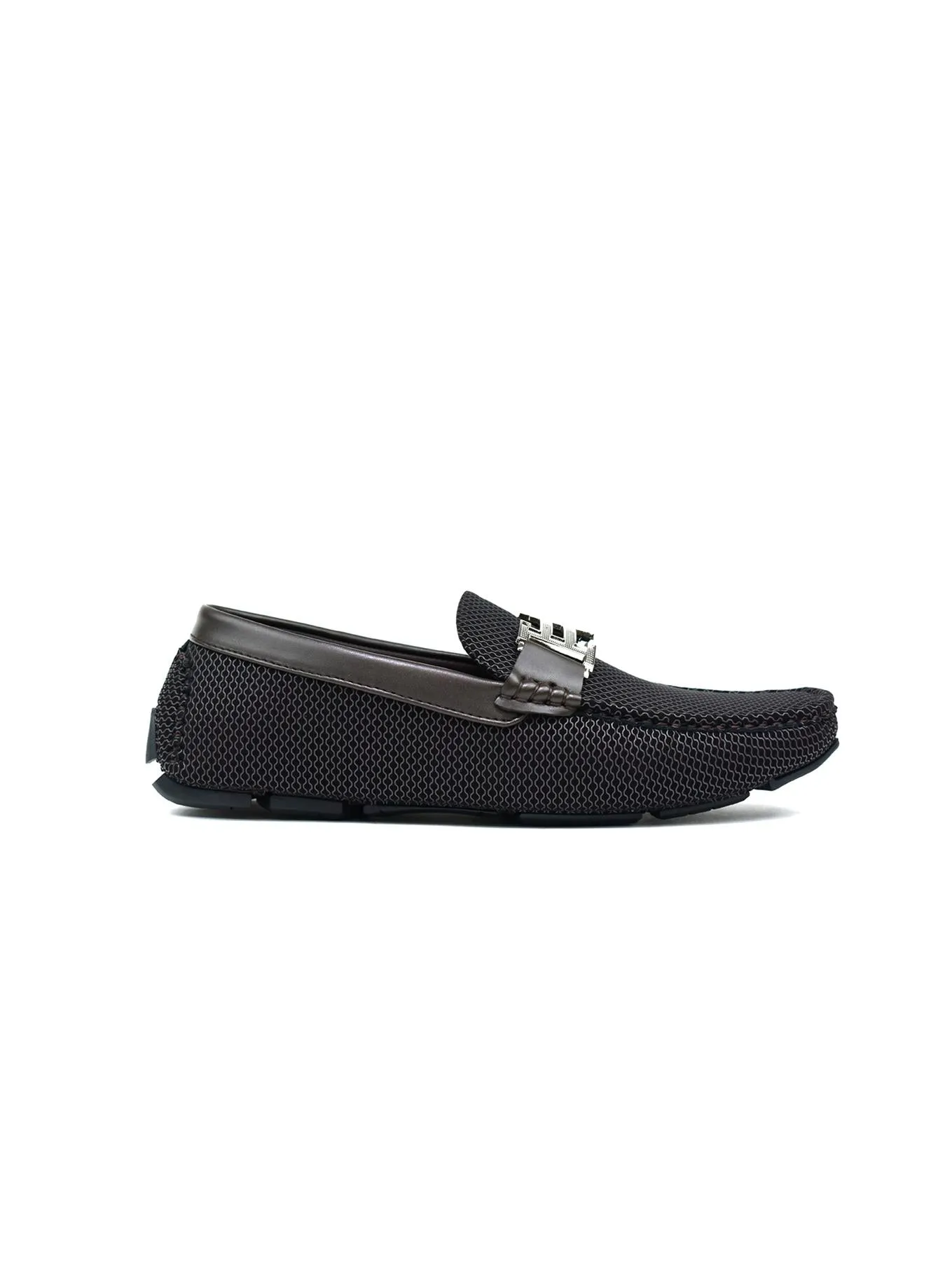 Double H Buckle Loafer Brown