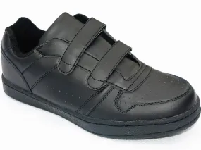 Double Leather Strap Sneaker- Black or White!