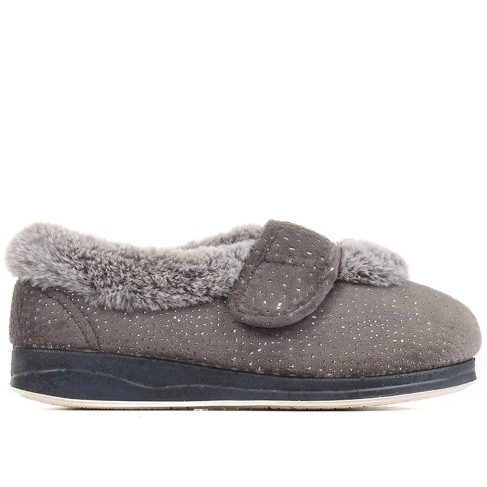 Extra-Wide Fit Cosy Slippers - CELENE / 322 481