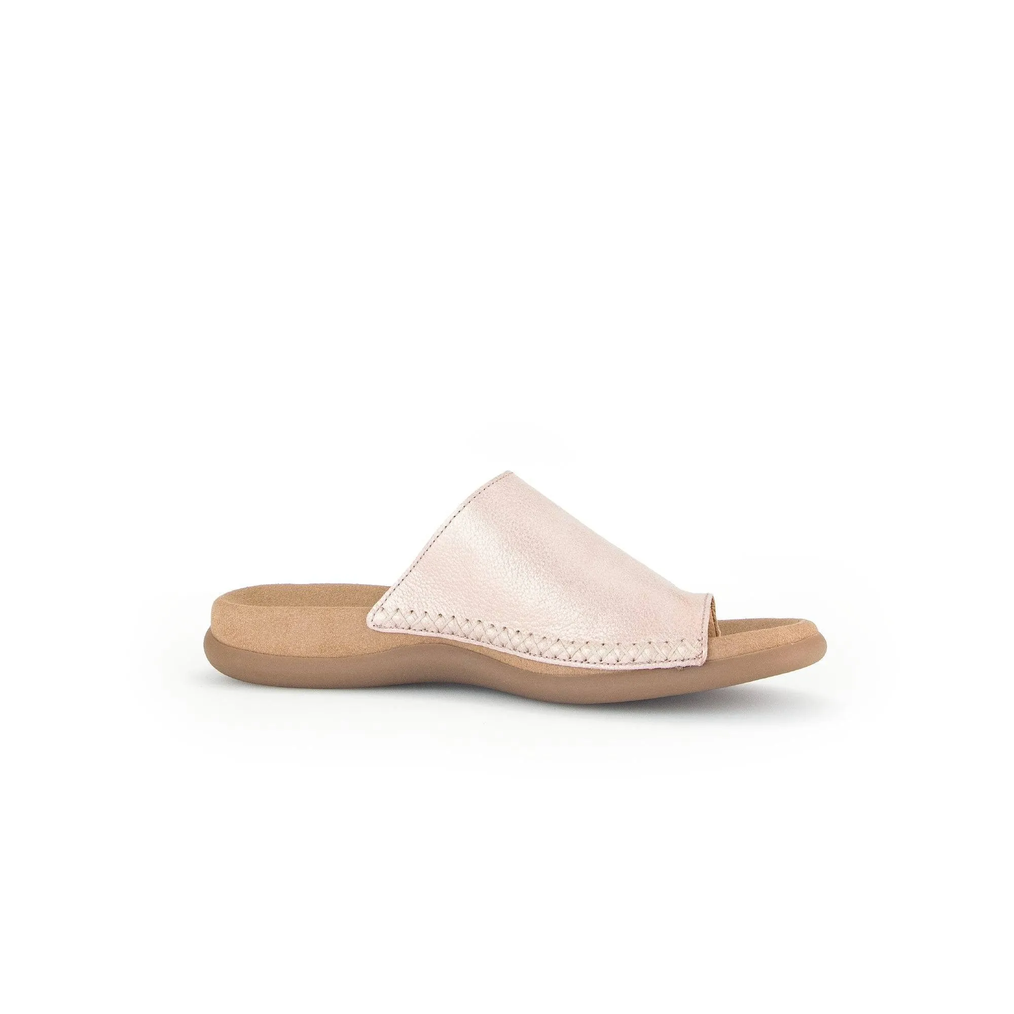 Gabor 43.700.63 Lanzarote Ladies Rose Pink Leather Slip On Sandals