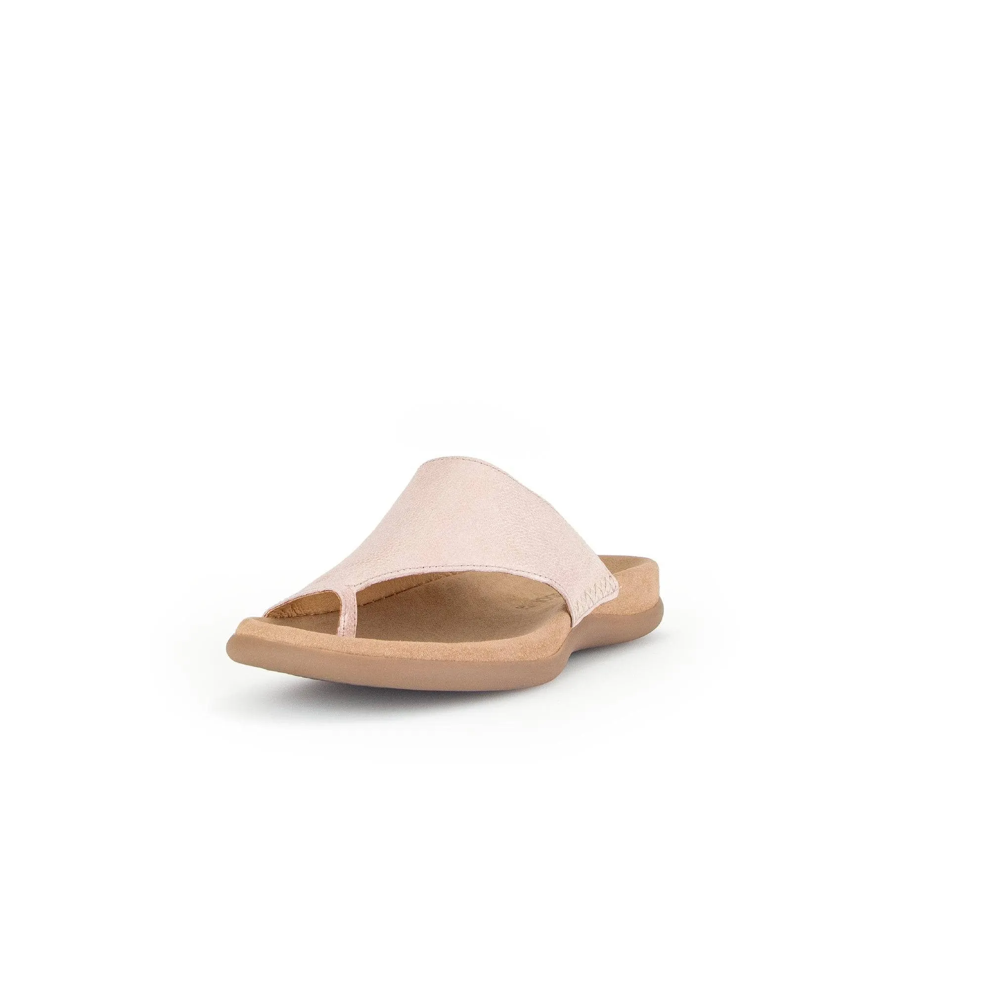 Gabor 43.700.63 Lanzarote Ladies Rose Pink Leather Slip On Sandals