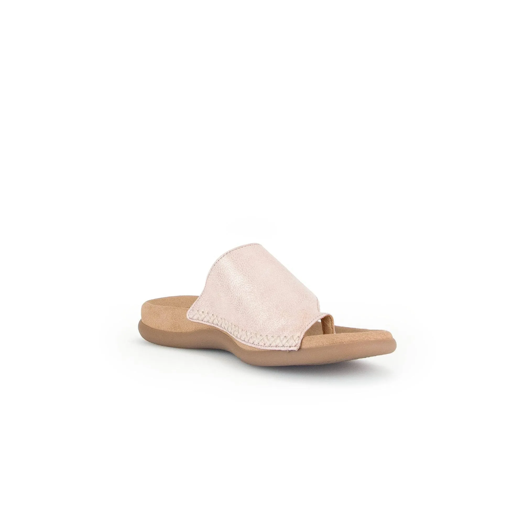 Gabor 43.700.63 Lanzarote Ladies Rose Pink Leather Slip On Sandals
