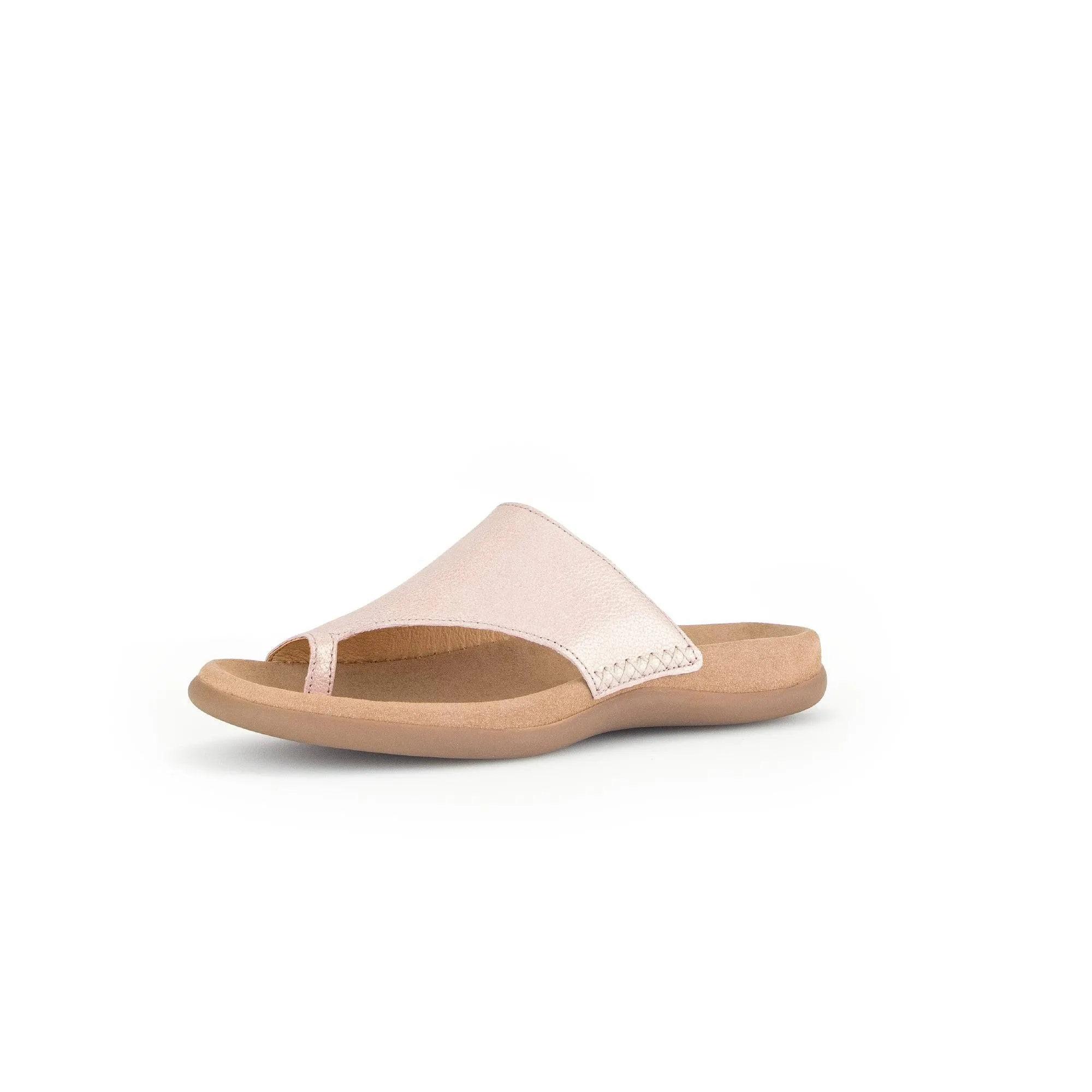 Gabor 43.700.63 Lanzarote Ladies Rose Pink Leather Slip On Sandals