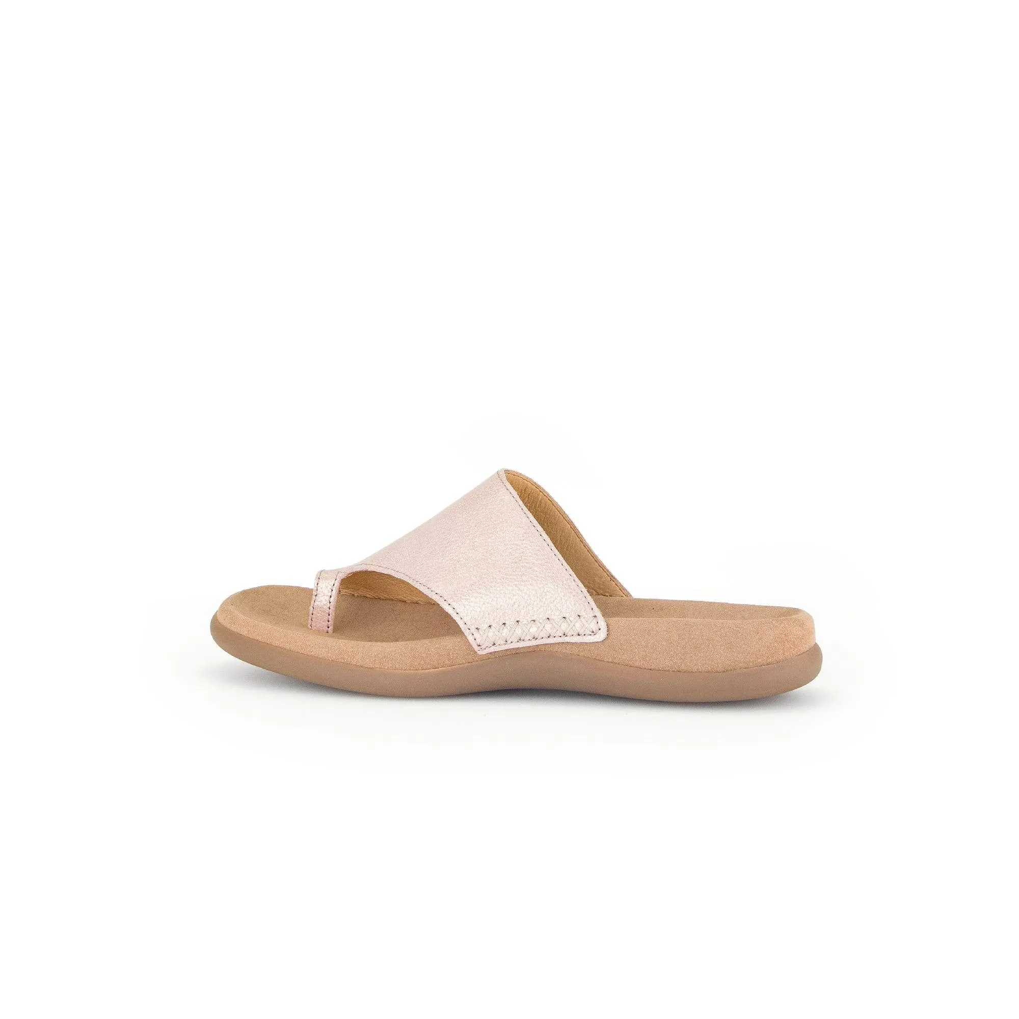 Gabor 43.700.63 Lanzarote Ladies Rose Pink Leather Slip On Sandals