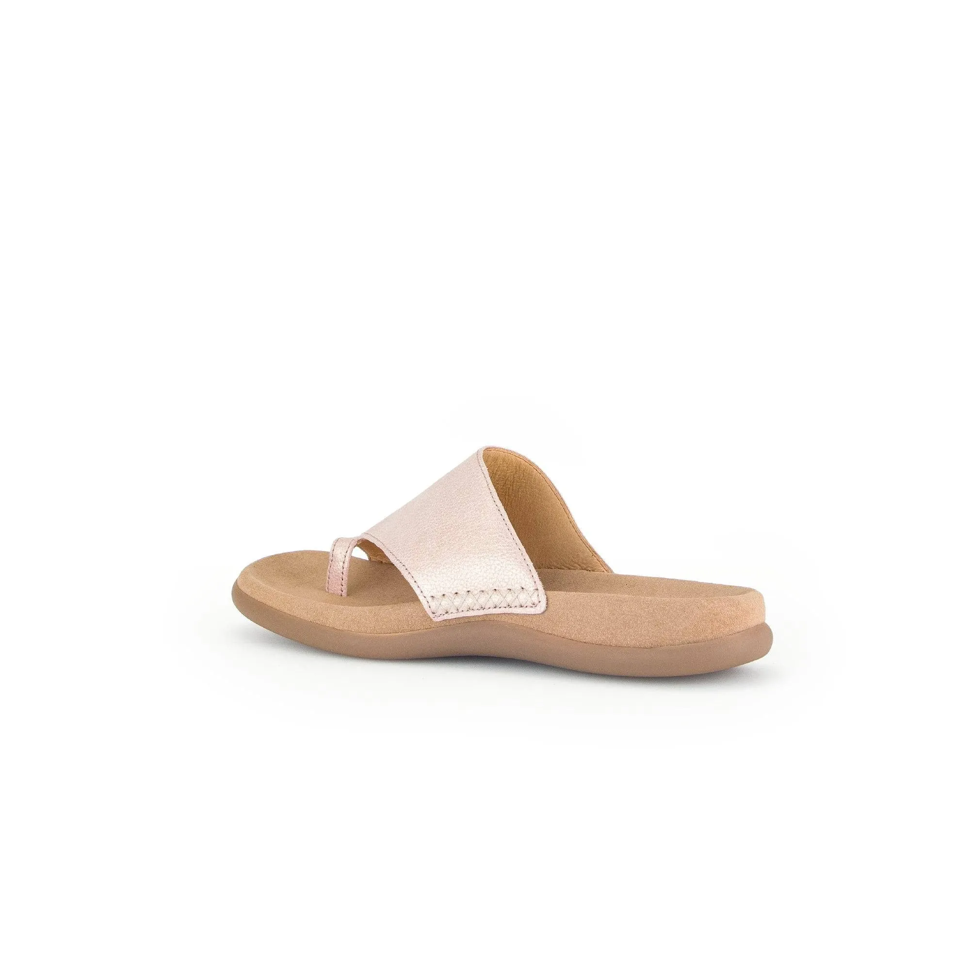 Gabor 43.700.63 Lanzarote Ladies Rose Pink Leather Slip On Sandals