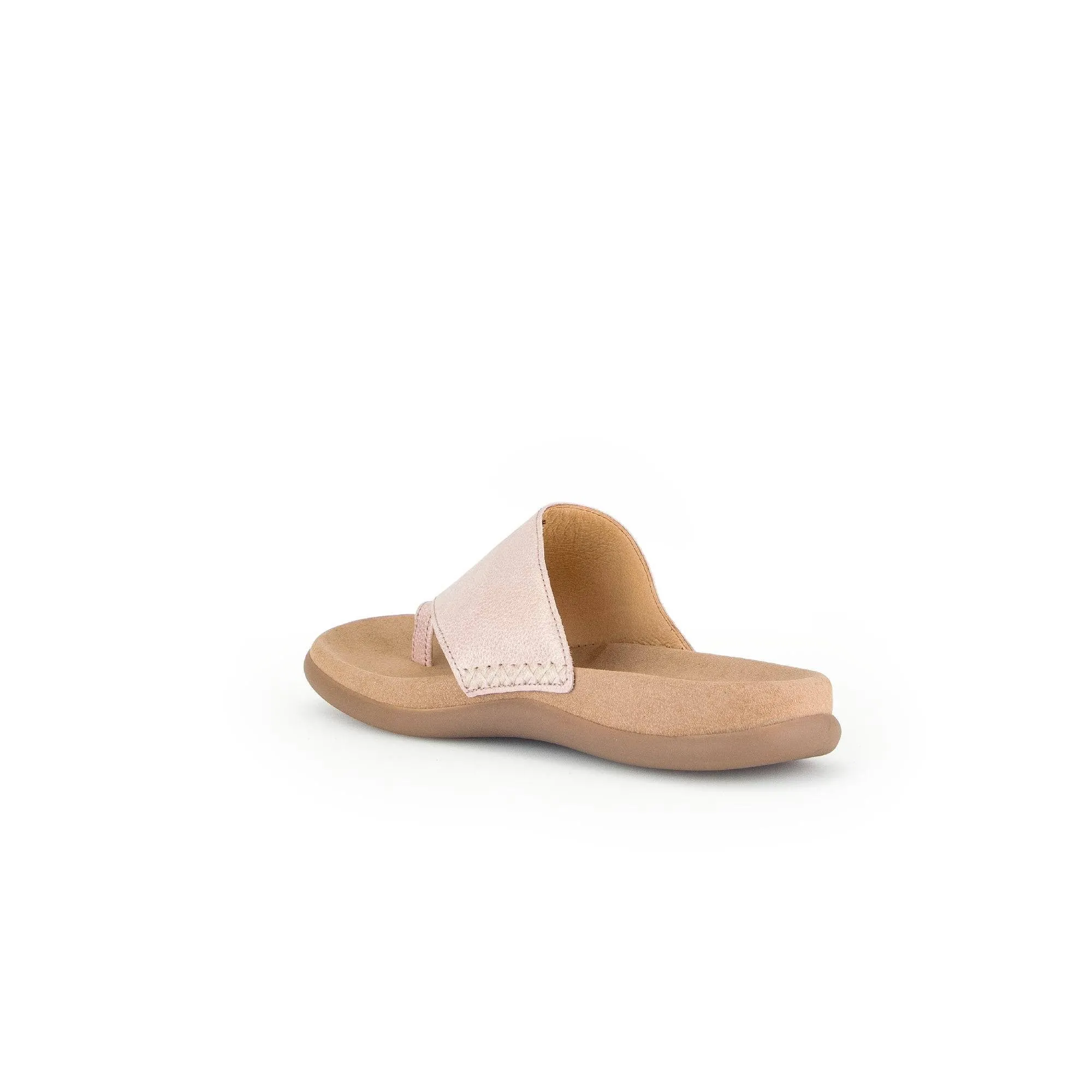 Gabor 43.700.63 Lanzarote Ladies Rose Pink Leather Slip On Sandals