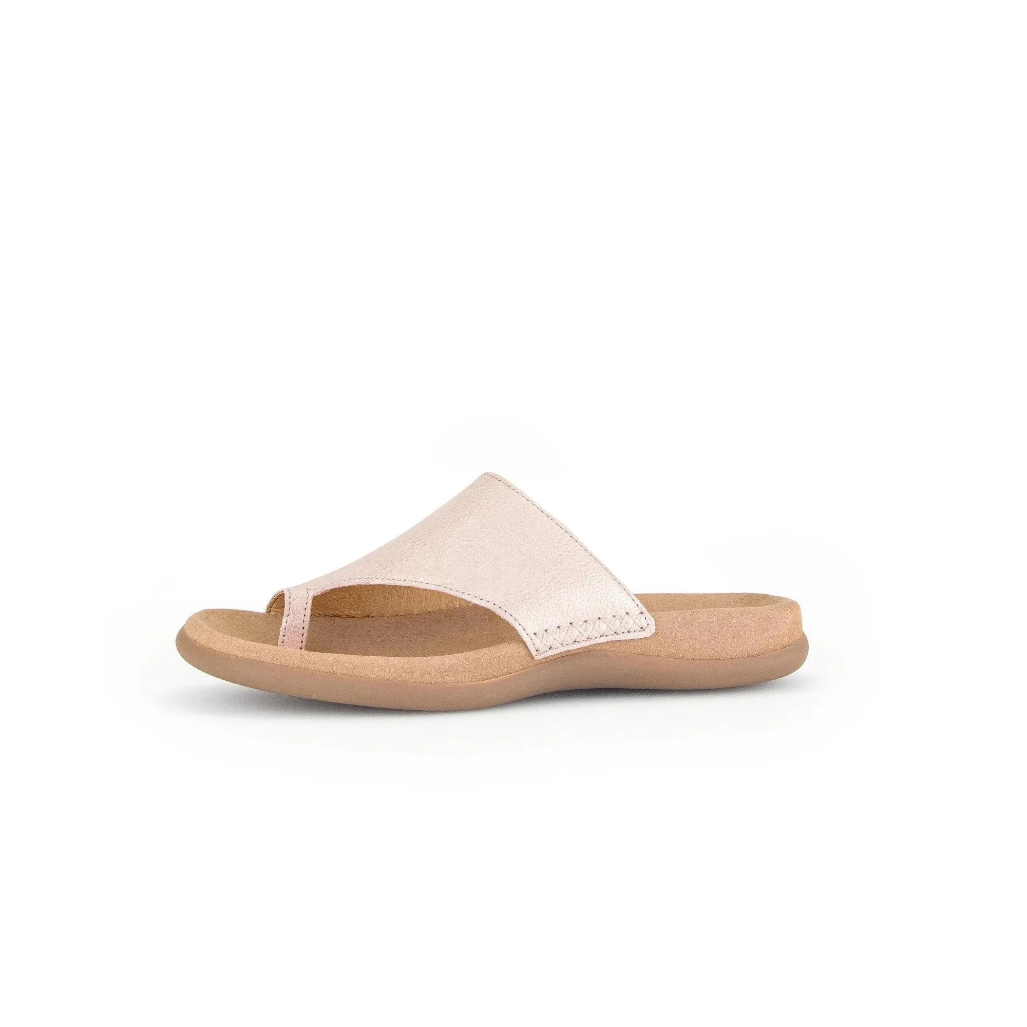 Gabor 43.700.63 Lanzarote Ladies Rose Pink Leather Slip On Sandals