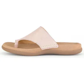 Gabor 43.700.63 Lanzarote Ladies Rose Pink Leather Slip On Sandals