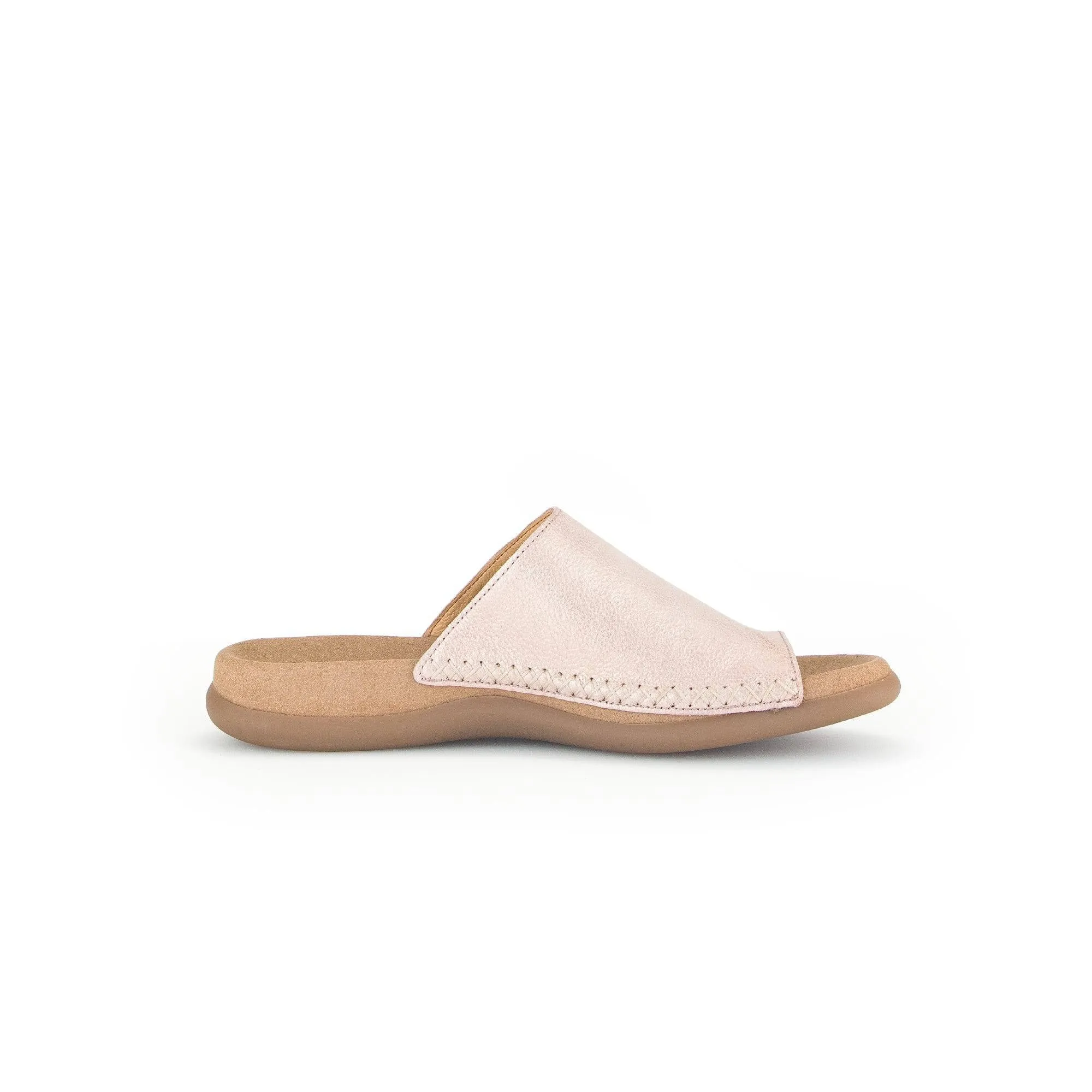 Gabor 43.700.63 Lanzarote Ladies Rose Pink Leather Slip On Sandals