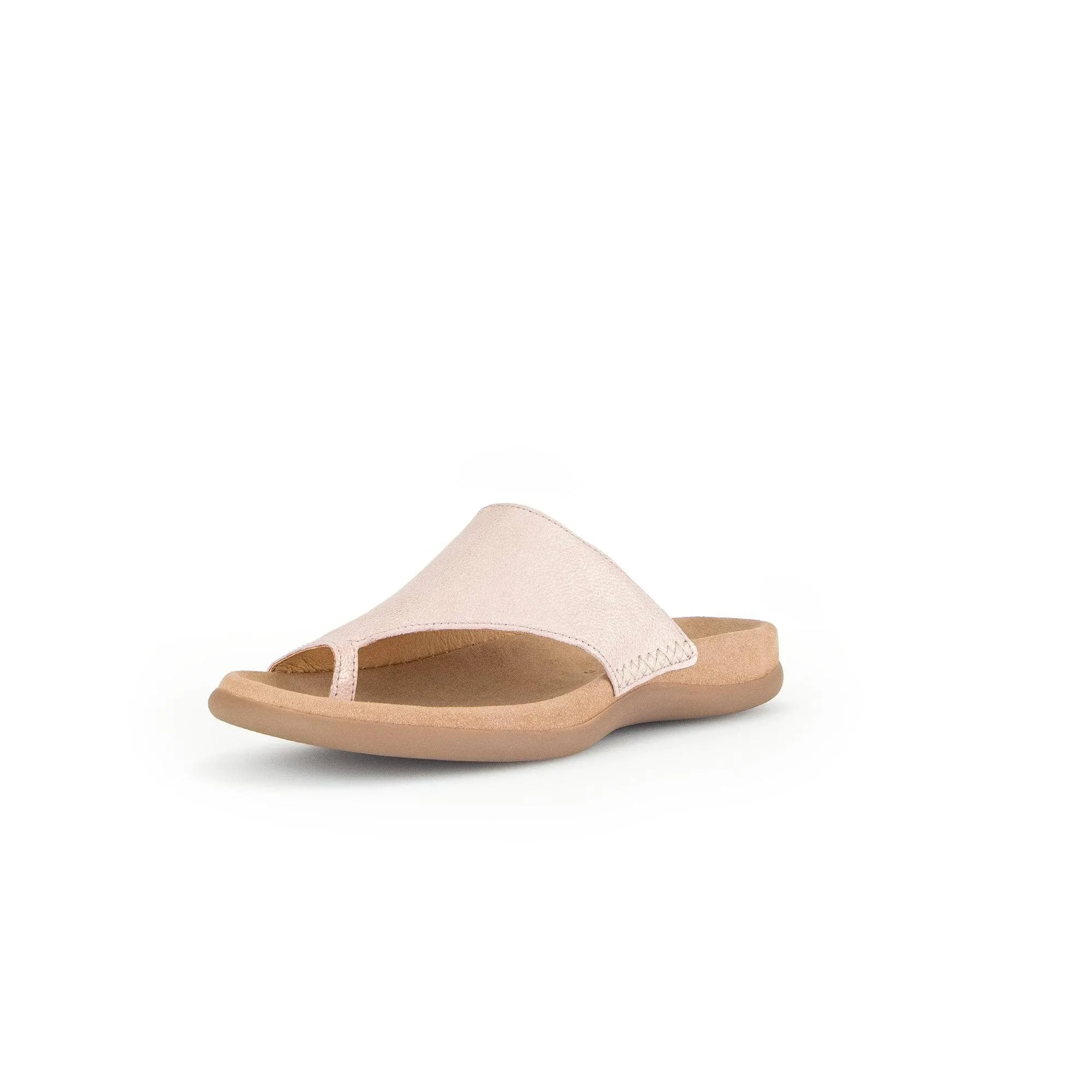 Gabor 43.700.63 Lanzarote Ladies Rose Pink Leather Slip On Sandals