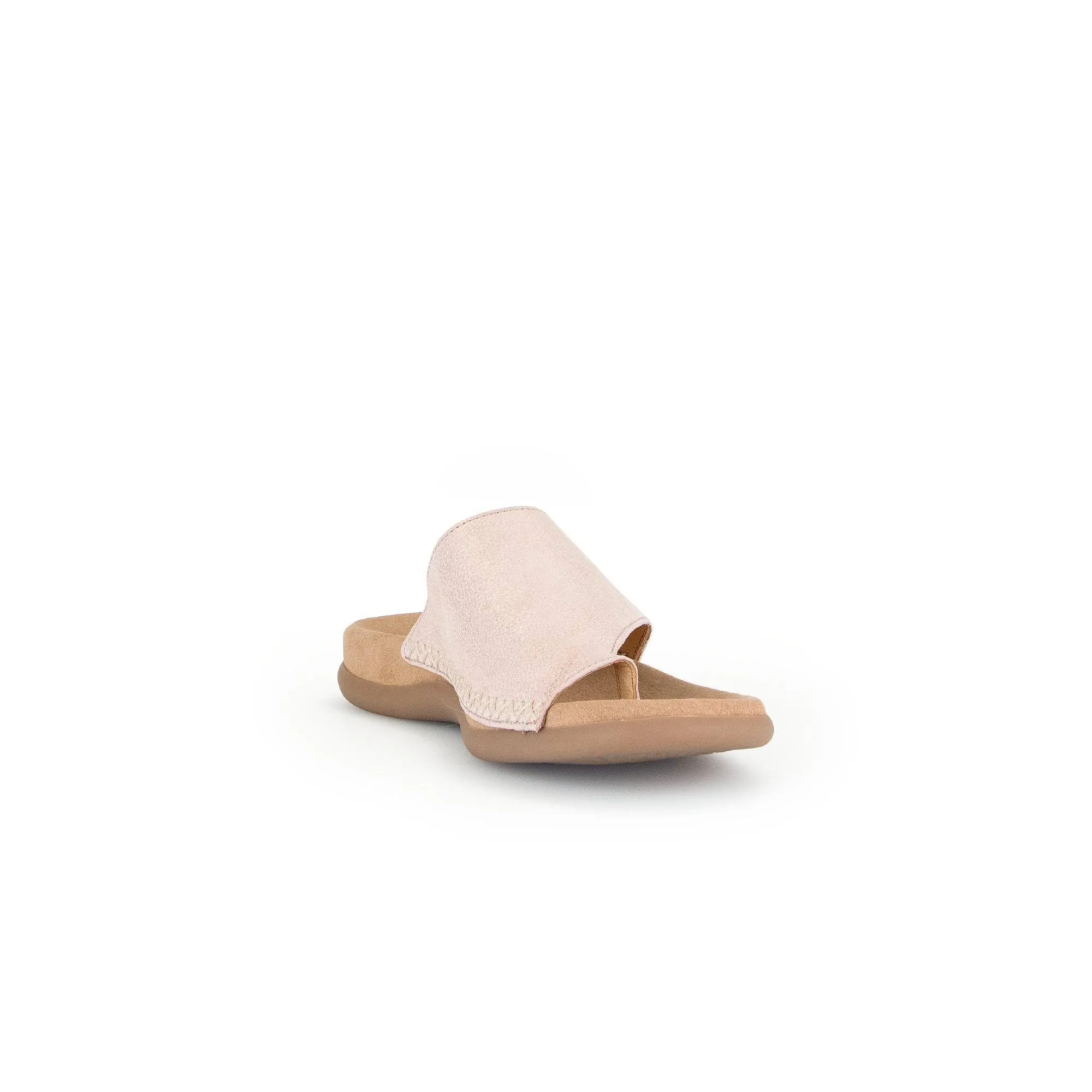 Gabor 43.700.63 Lanzarote Ladies Rose Pink Leather Slip On Sandals