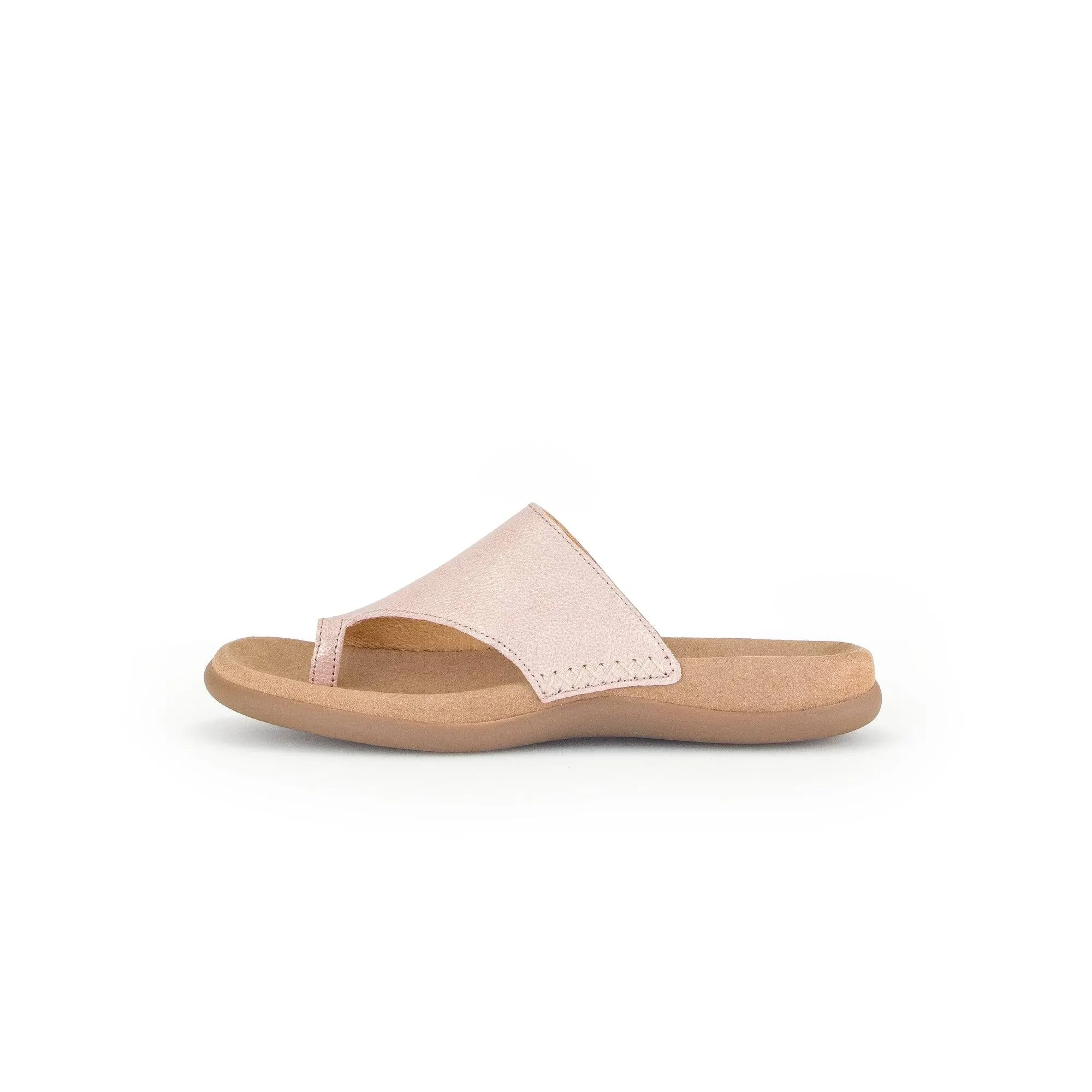 Gabor 43.700.63 Lanzarote Ladies Rose Pink Leather Slip On Sandals