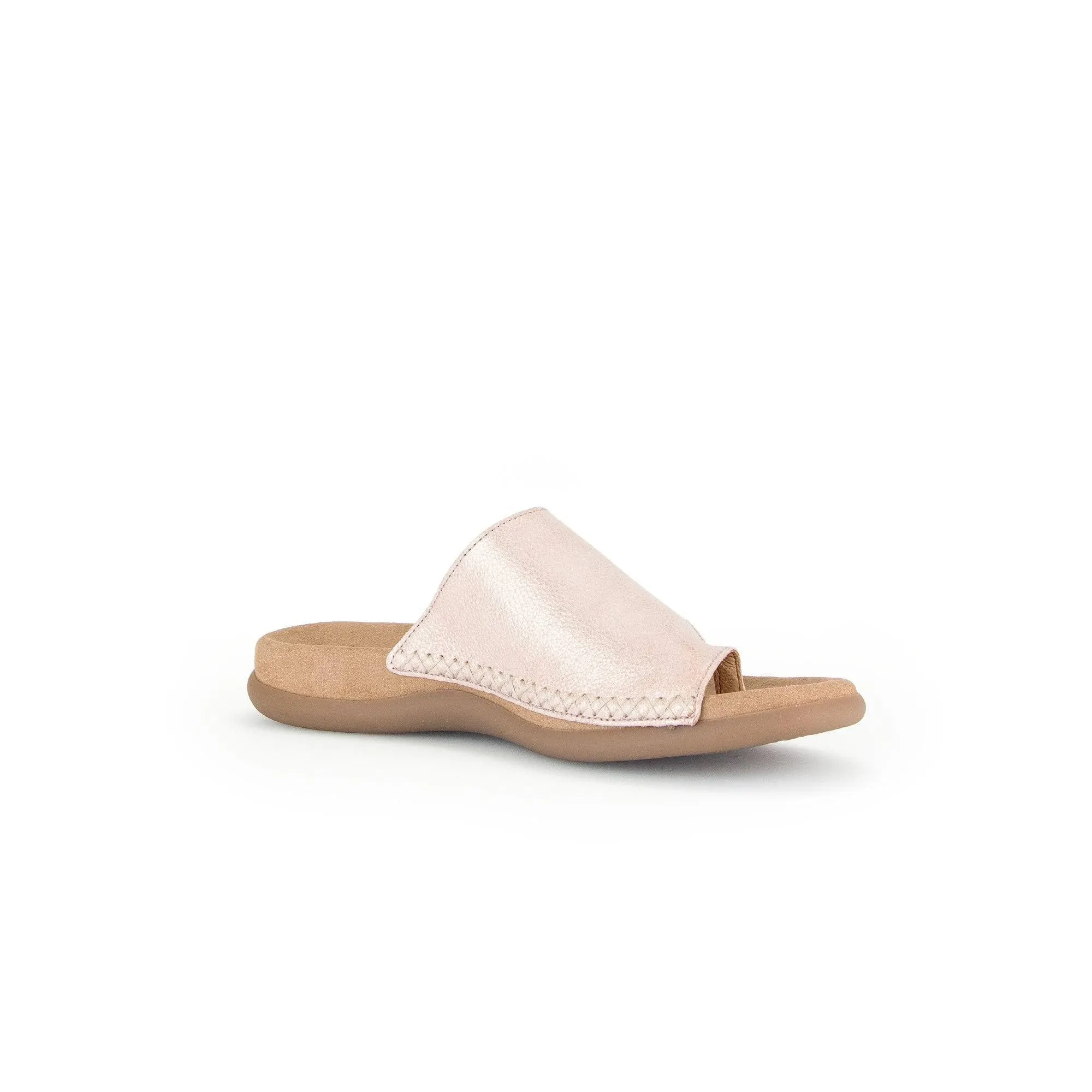 Gabor 43.700.63 Lanzarote Ladies Rose Pink Leather Slip On Sandals