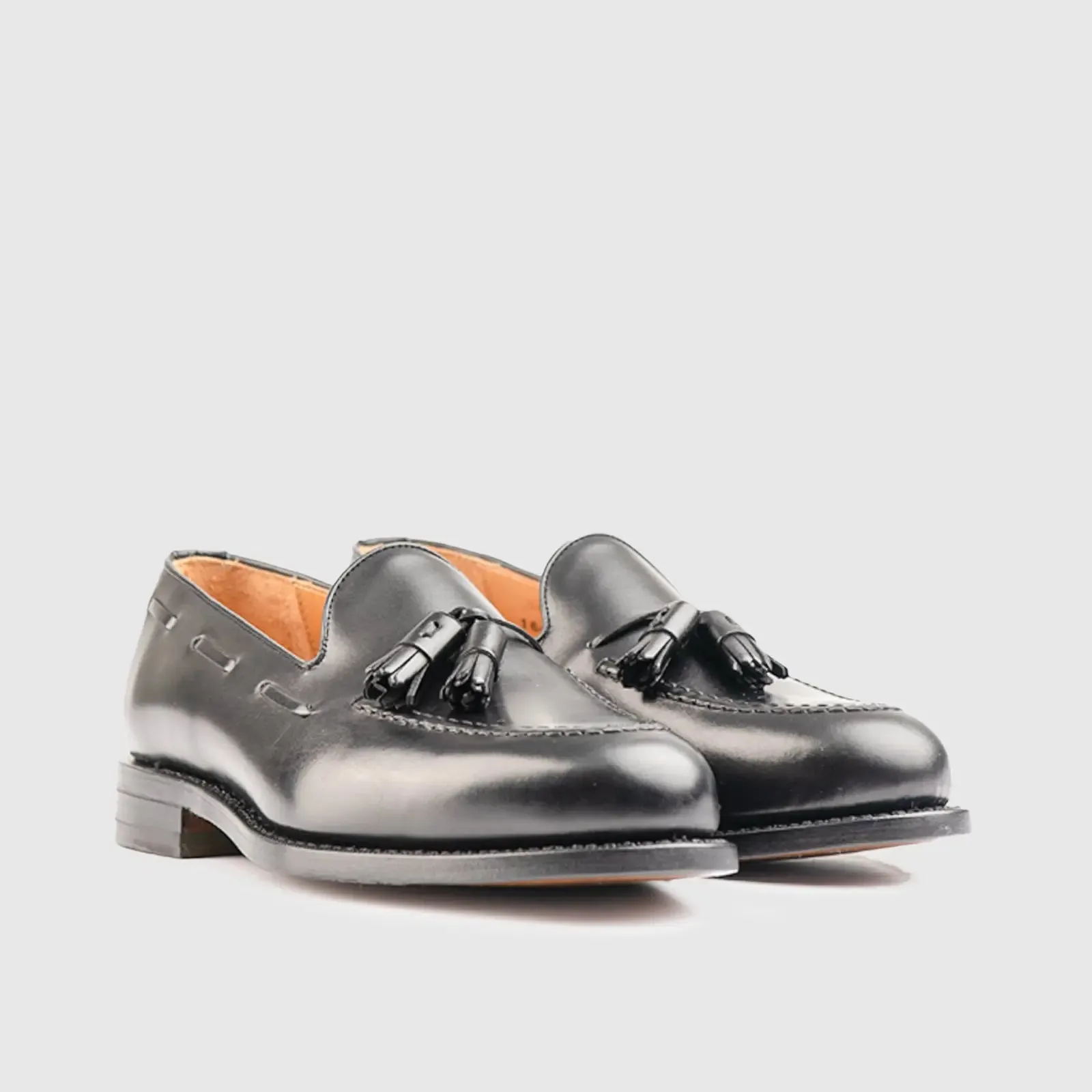 Goodyear Welt Dress Tasselled Slip On  8491 Black