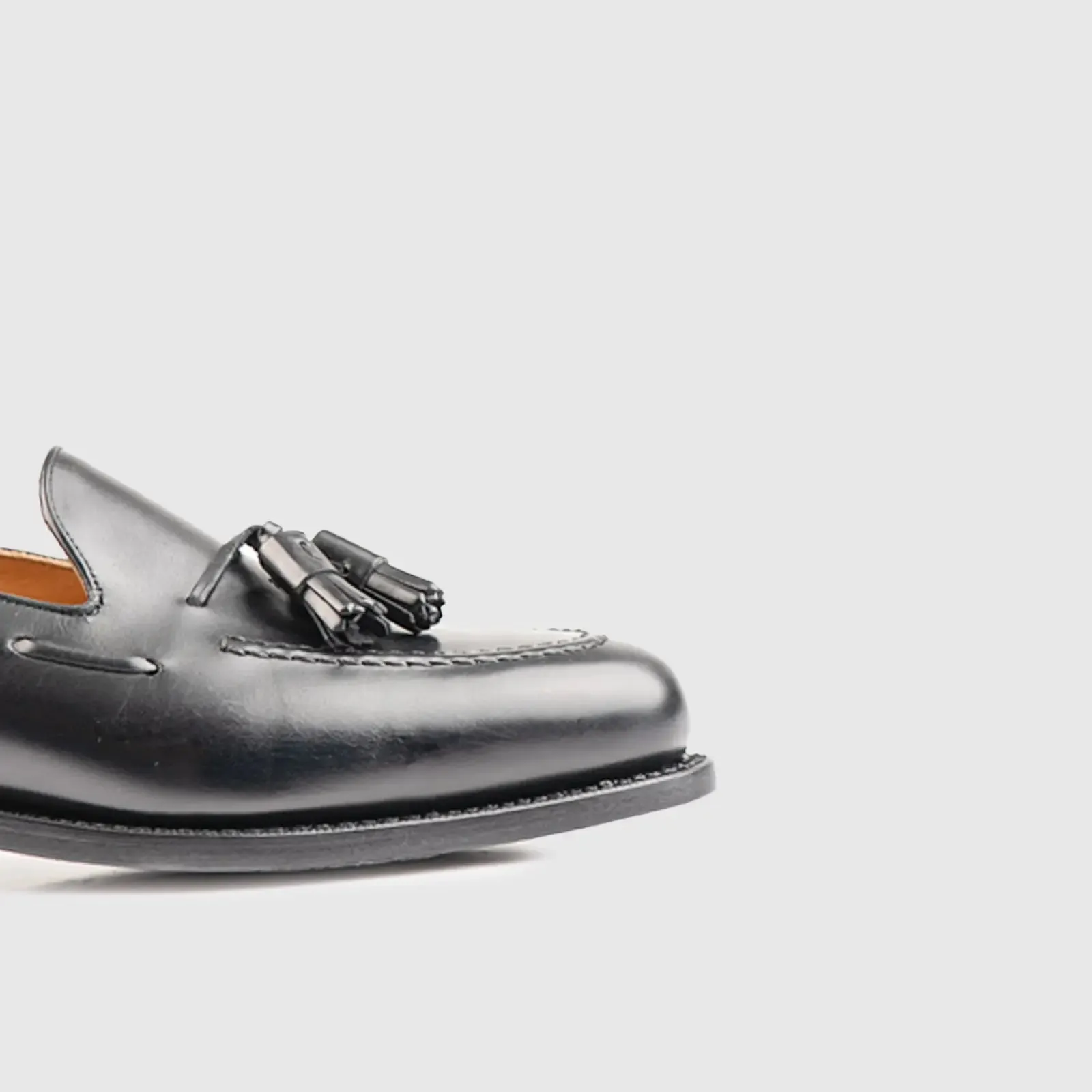 Goodyear Welt Dress Tasselled Slip On  8491 Black