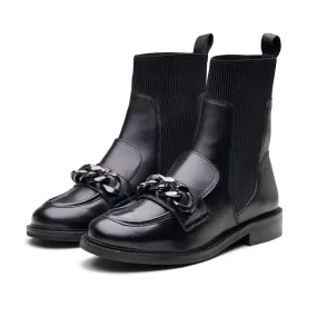 Lilou Womens Leather Ankle Boot