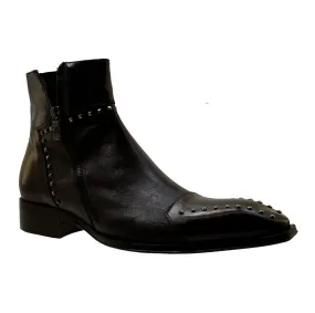 Men's Italian Shoes Jo Ghost 3516 Black Brown Leather Dress Boots