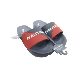 Nautica Kid's Youth Slip On Slide Sandals Navy Blue Red Size 4