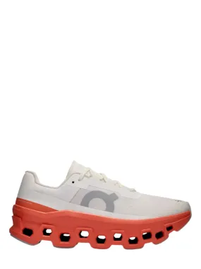 On Running Women's Cloudmonster Sneakers in White/Flame