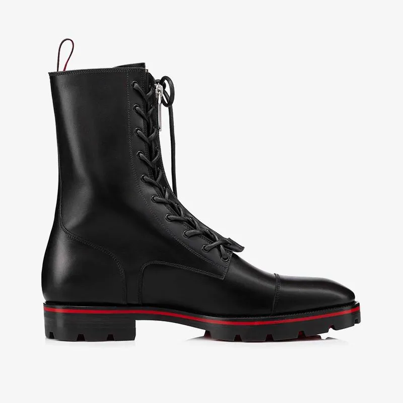 Two-Tone Sole Black Boot