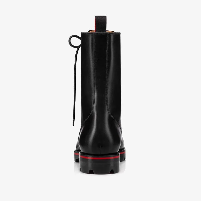 Two-Tone Sole Black Boot
