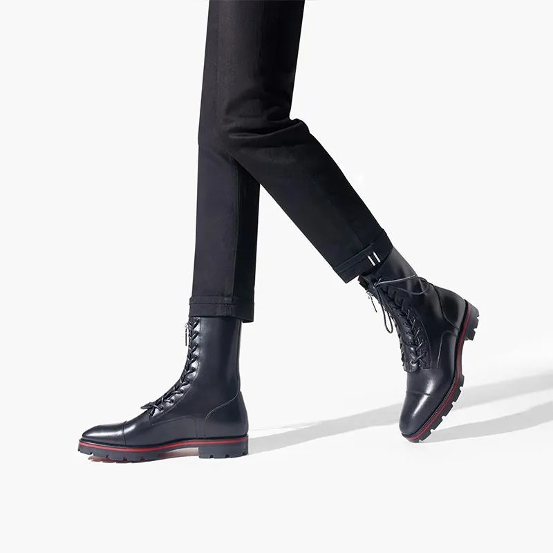 Two-Tone Sole Black Boot