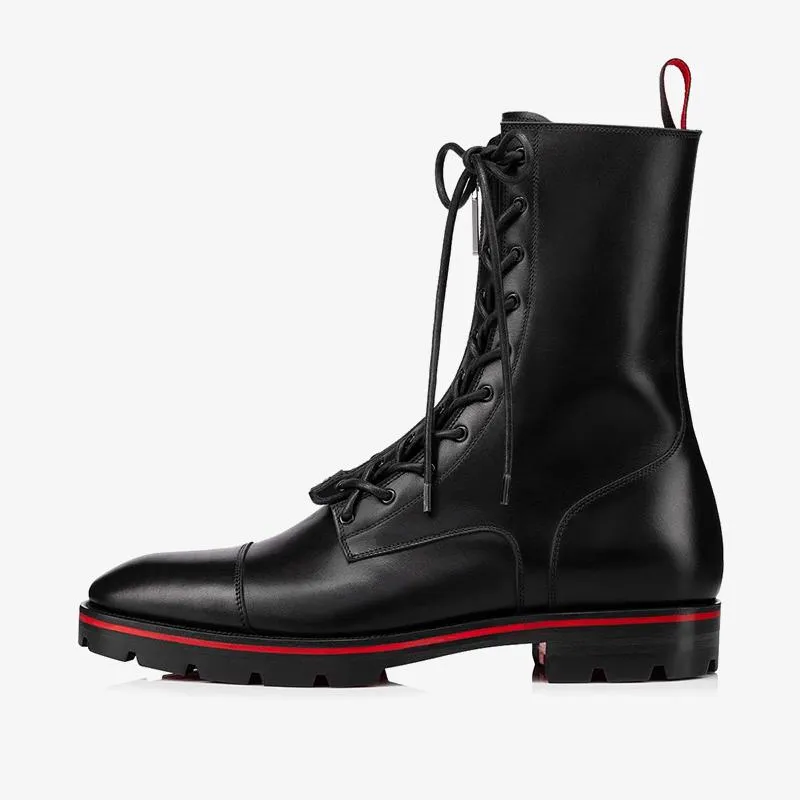 Two-Tone Sole Black Boot
