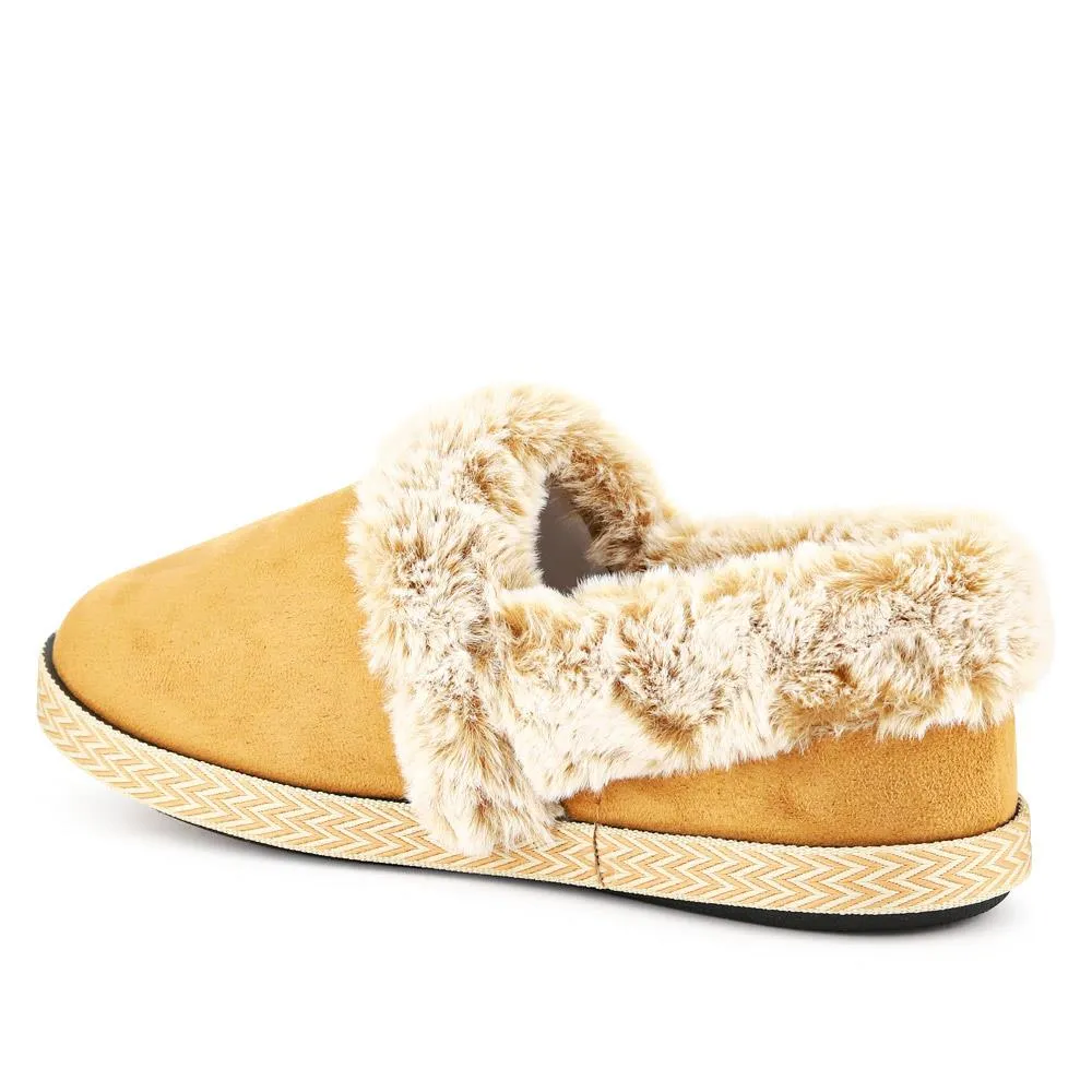 Warm-Lined Memory Foam Slippers - QING40038 / 326 611