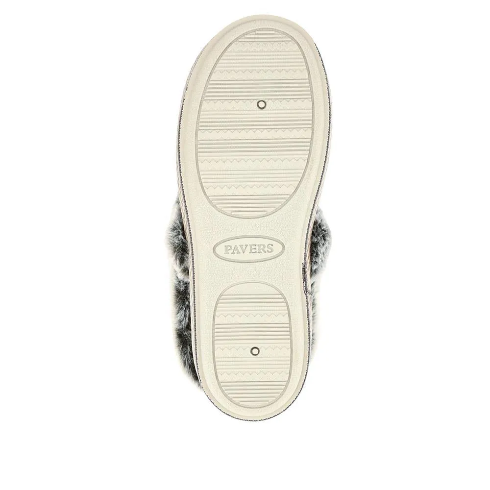 Warm-Lined Memory Foam Slippers - QING40038 / 326 611
