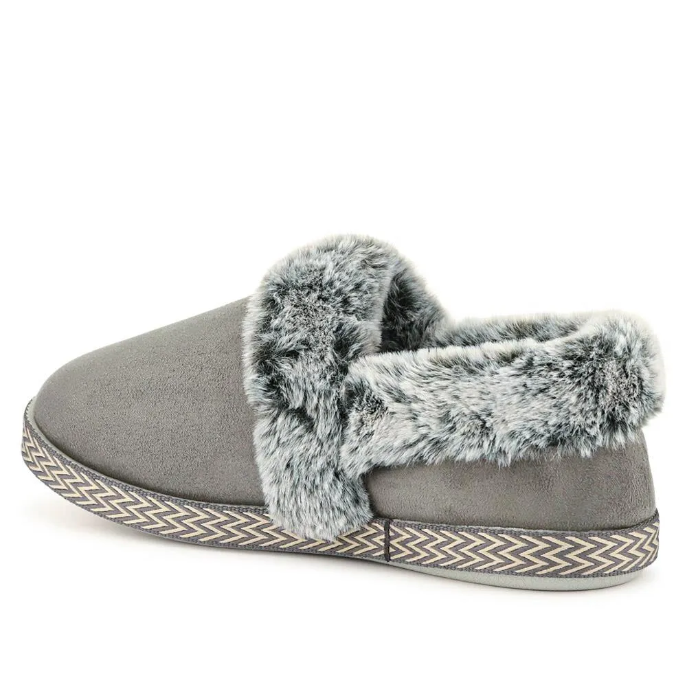 Warm-Lined Memory Foam Slippers - QING40038 / 326 611