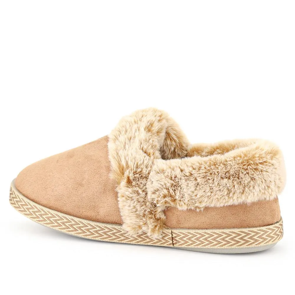Warm-Lined Memory Foam Slippers - QING40038 / 326 611