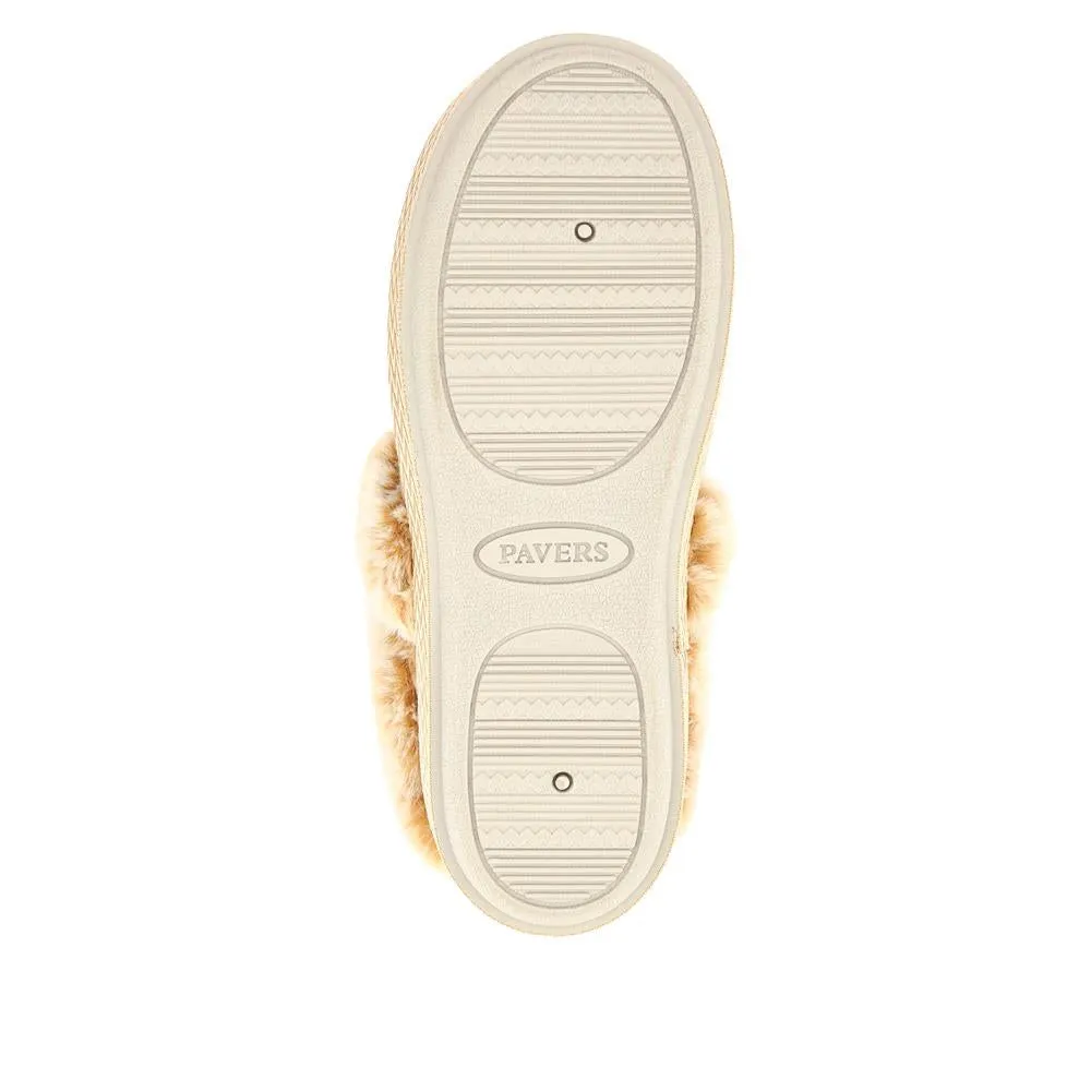 Warm-Lined Memory Foam Slippers - QING40038 / 326 611