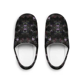 Women's Indoor Slippers - Orchid Dark Botanicals Collection (Kaleidoscope)